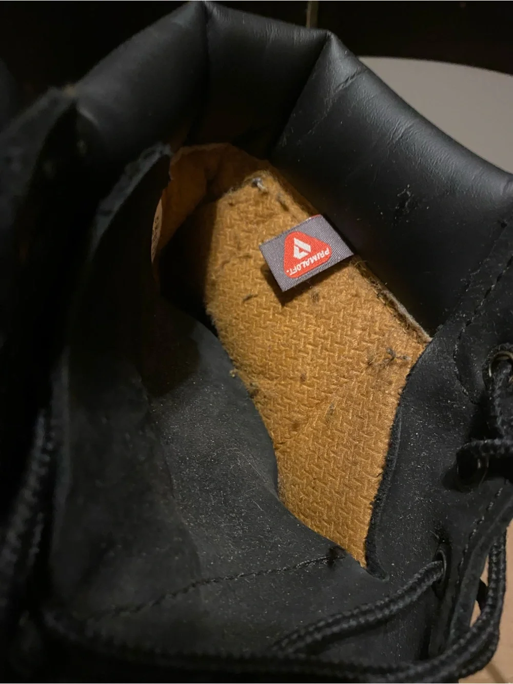 Timberland Black Kids Lace-Up Boots with Tan Lining
